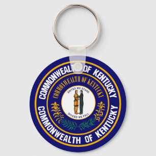 Kentucky Round Emblem Nyckelring
