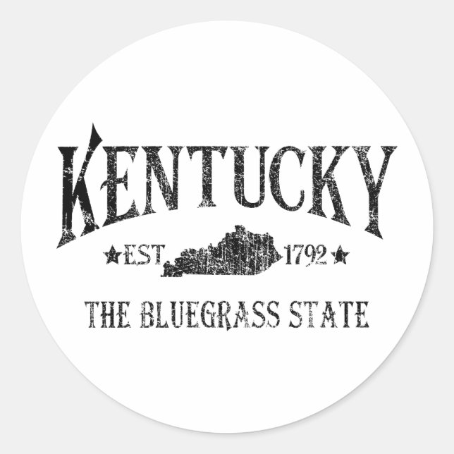Kentucky Runt Klistermärke (Framsida)