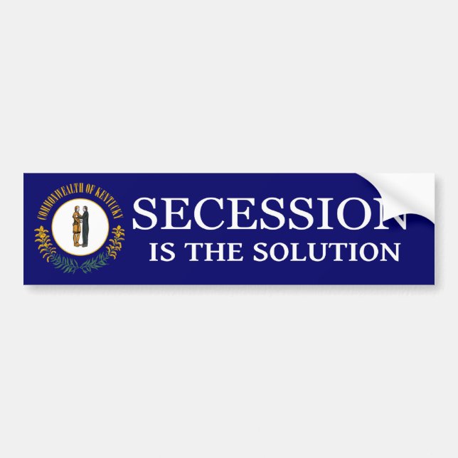 Kentucky-secession-klistermärke Bildekal (Framsidan)