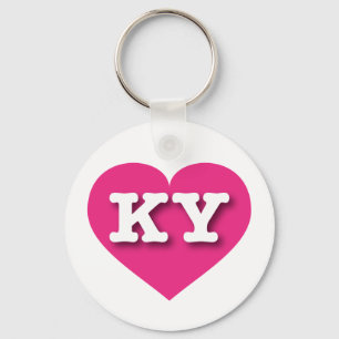 Kentucky Shock rosa Heart - I kärlek KY Nyckelring
