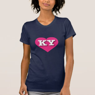 Kentucky Shock rosa Heart - I kärlek KY T-shirt