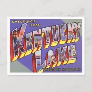 Kentucky Sjö Vintage Big Brev vykort