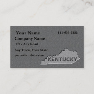 Kentucky State-Affärskortet såg stenformat ut Visitkort