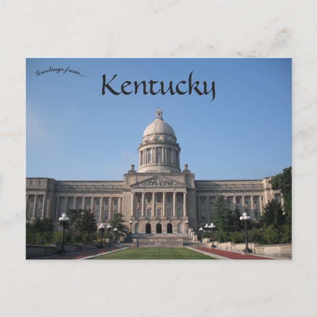 Kentucky State Capitol Frankfort Kentucky Vykort (Framsida)