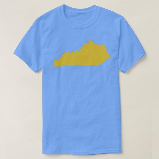Kentucky State karta TShirt T Shirt (Design framsida)