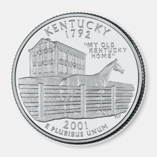 Kentucky State-kvartalsmagnet 2001 Magnet