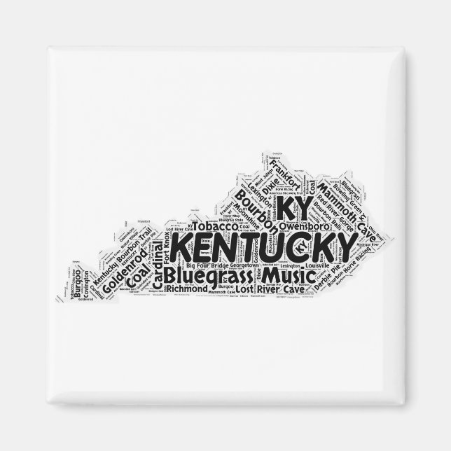 Kentucky State Ord Cloud Magnet (Framsidan)
