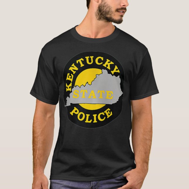 Kentucky State Police Zip  T Shirt (Framsida)