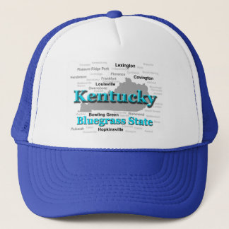 Kentucky State Pride Karta Silhouette Truckerkeps