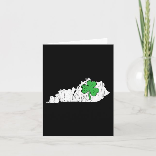 Kentucky State St. Patrick's Day Kentucky Grönt Sh Kort (Framsida)