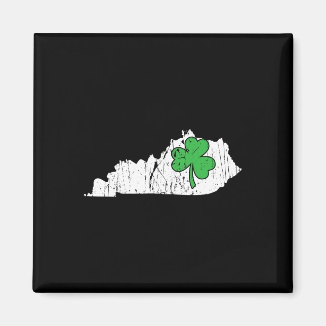 Kentucky State St. Patrick's Day Kentucky Grönt Sh Magnet (Framsidan)