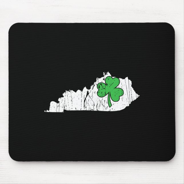 Kentucky State St. Patrick's Day Kentucky Grönt Sh Musmatta (Framsidan)