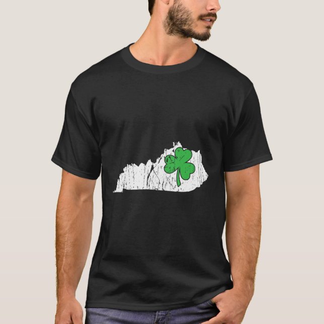 Kentucky State St. Patrick's Day Kentucky Grönt Sh T Shirt (Framsida)