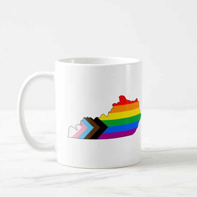 Kentucky State Stolthet HBTQ Progress Stolthet Kaffemugg (Vänster)