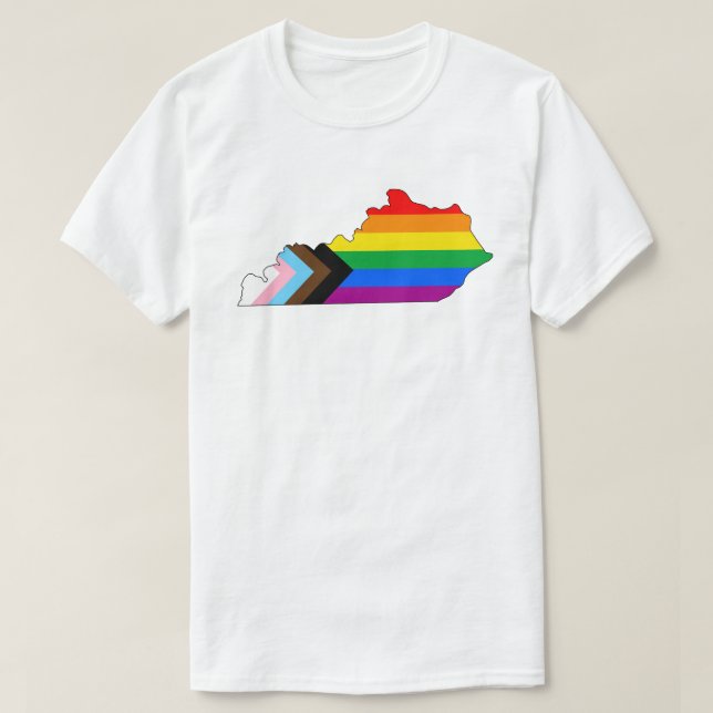 Kentucky State Stolthet HBTQ Progress Stolthet T Shirt (Design framsida)