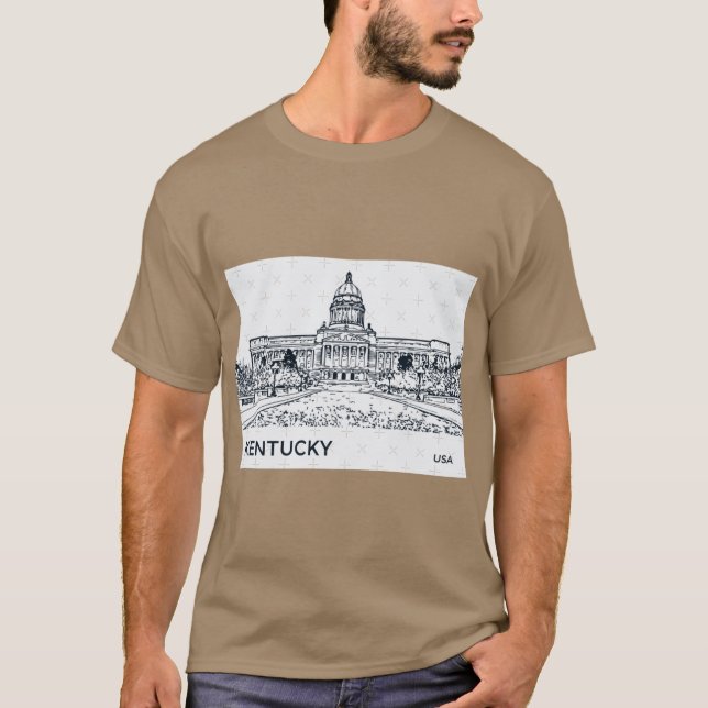 Kentucky State USA 2 T Shirt (Framsida)