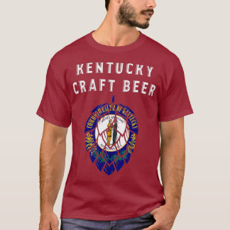 Kentucky Statlig flagga Craft Beer Beer Älskare Wh T Shirt