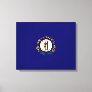 Kentucky Statlig flagga Design Canvastryck