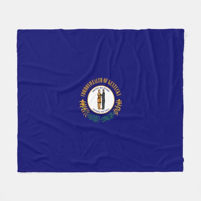 Kentucky Statlig flagga Design Fleecefilt (Framsidan (Horisontell))