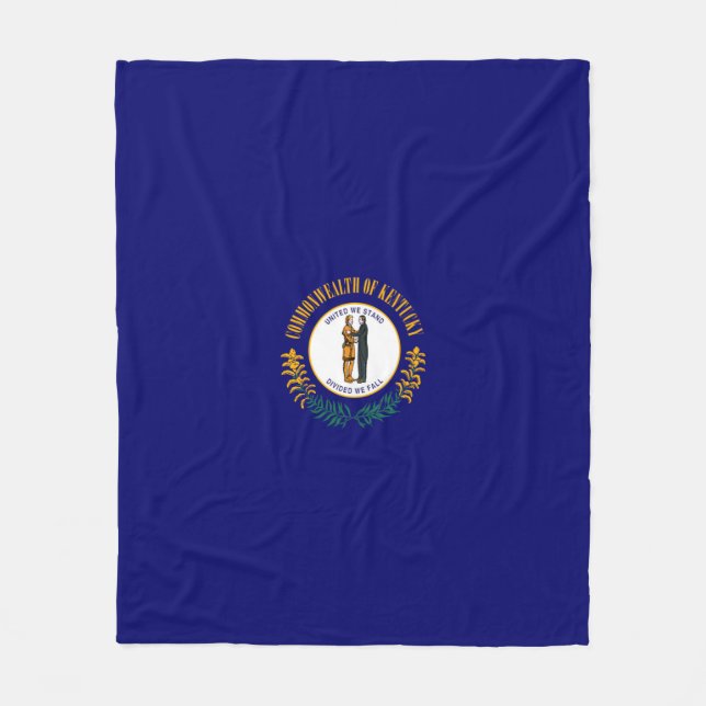 Kentucky Statlig flagga Design Fleecefilt (Framsidan)