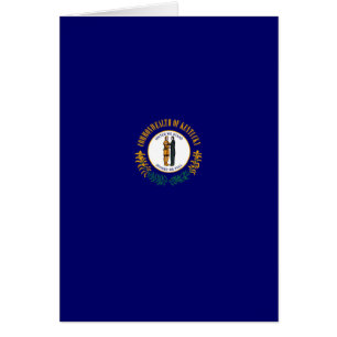 Kentucky Statlig flagga Design Hälsningskort