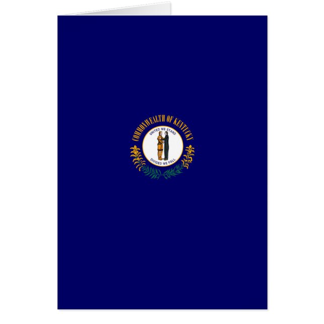 Kentucky Statlig flagga Design Hälsningskort (Framsidan)