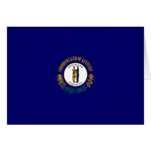 Kentucky Statlig flagga Design Hälsningskort