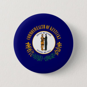 Kentucky Statlig flagga Design Knapp