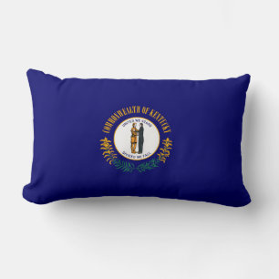 Kentucky Statlig flagga Design Lumbarkudde