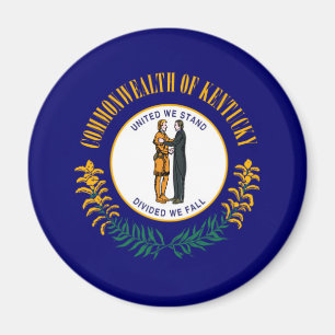 Kentucky Statlig flagga Design Magnet