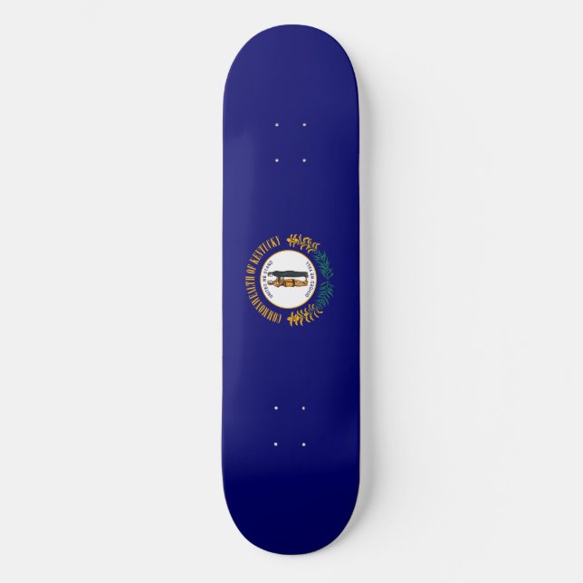 Kentucky Statlig flagga Design Old School Skateboard Bräda 18 Cm (Framsida)