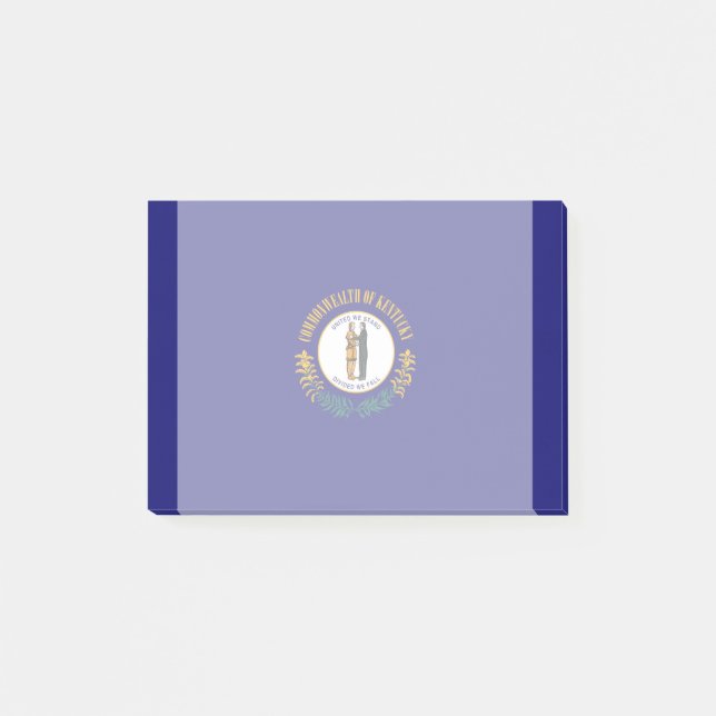Kentucky Statlig flagga Design Post-it Block (Framsida)