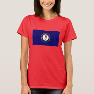 Kentucky Statlig flagga Design T Shirt