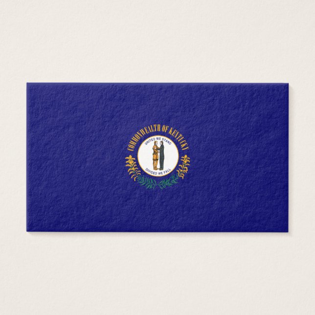 Kentucky Statlig flagga Design Visitkort (Framsidan)