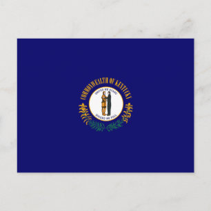 Kentucky Statlig flagga Design Vykort