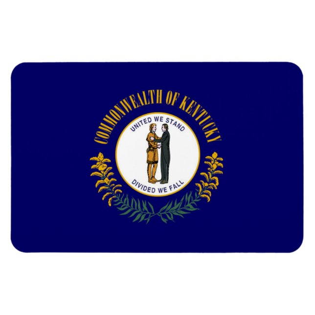 Kentucky Statlig flagga Magnet (Horisontell)