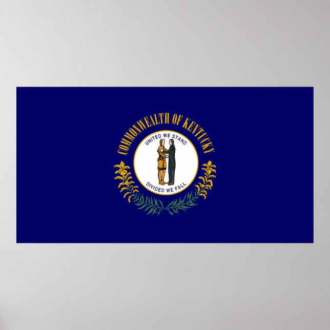 Kentucky Statlig flagga Poster (Framsidan)