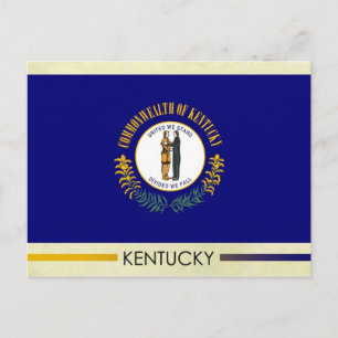Kentucky Statlig flagga Vykort