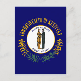 Kentucky Statlig flagga Vykort