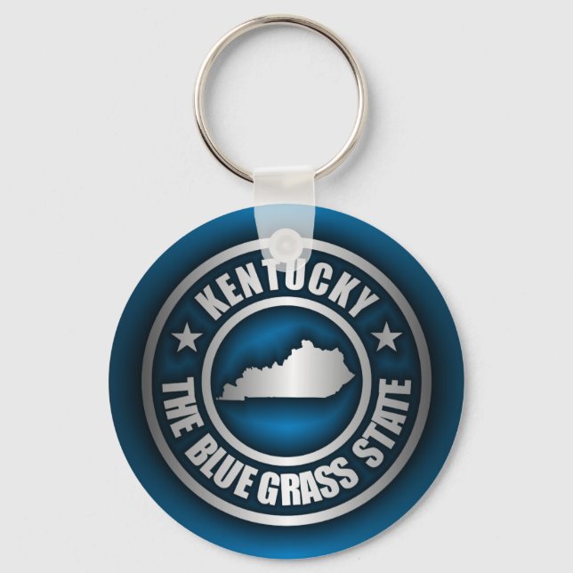 ’Kentucky Steel (Blue)’ Nyckelring (Framsida)