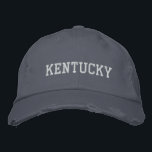 Kentucky, stressad broderjusterbar hatt broderad keps<br><div class="desc">Kentucky,  stressad broderjusterbar hatt</div>