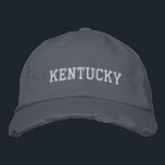 Kentucky, stressad broderjusterbar hatt broderad keps<br><div class="desc">Kentucky,  stressad broderjusterbar hatt</div>