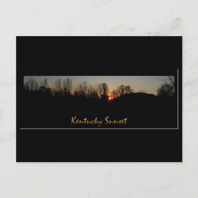 Kentucky Sunset Vykort (Framsida)