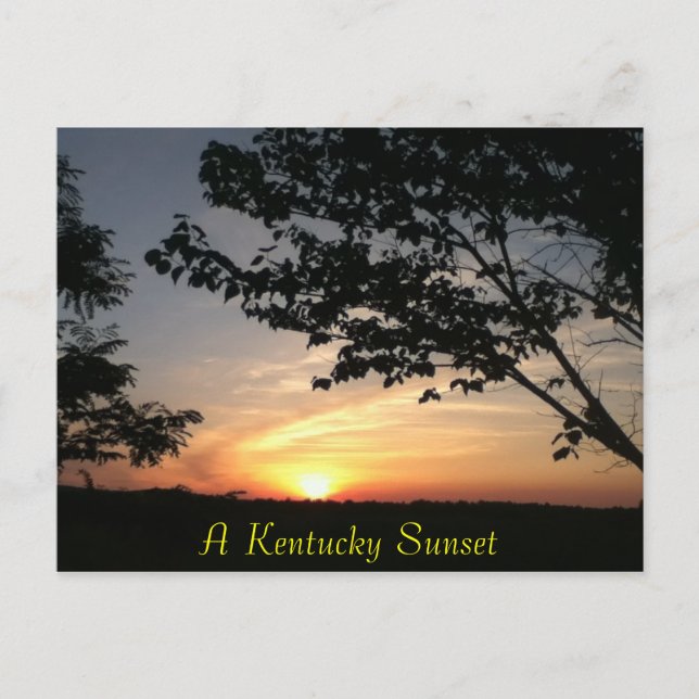 kentucky sunset vykort (Framsida)