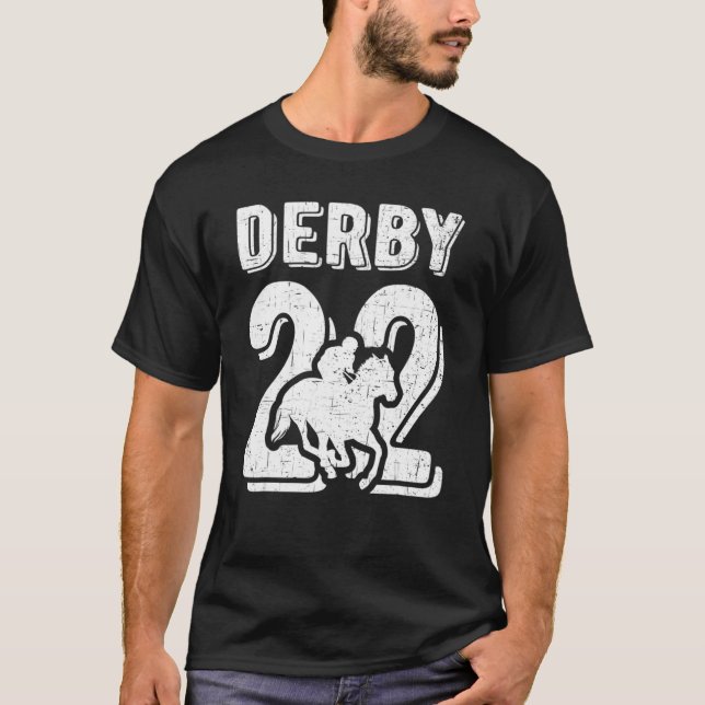 Kentucky Tävla 2022 Derby Horse Tävla T Shirt (Framsida)