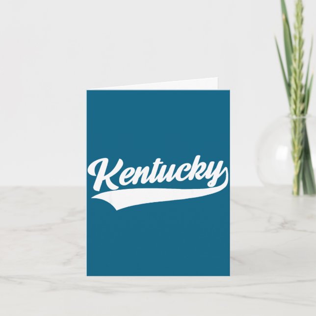 Kentucky - tillbakablick design - klassisk  kort (Framsida)