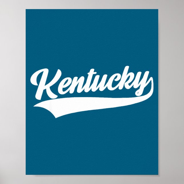 Kentucky - tillbakablick design - klassisk  poster (Framsidan)