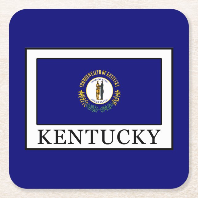 Kentucky Underlägg Papper Kvadrat (Framsidan)