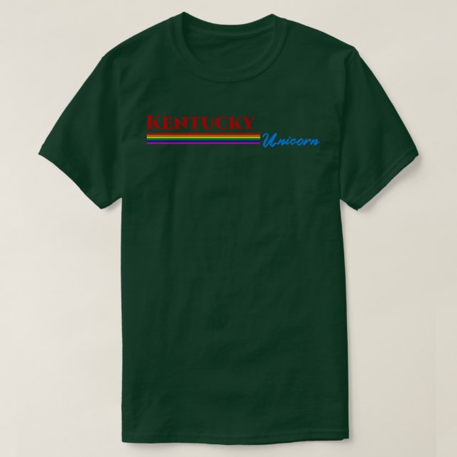 Kentucky Unicorn Gift TShirt T Shirt (Design framsida)