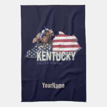 Kentucky United Stater Retro State Karta Vintage U